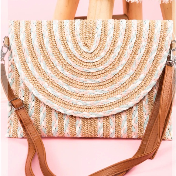 Bags Playa Del Sol Straw Envelope Crossbody Clutch Poshmark